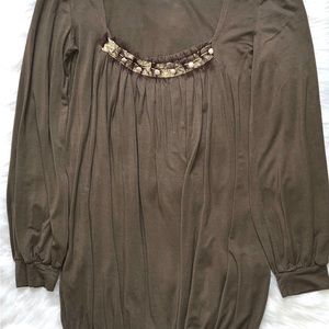 Beaded ‘Long Sleeve’ Blouse